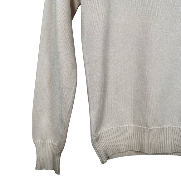 GIVENCHY SPORT Vintage Embroidered Logo 1/4 Zip Turtleneck Pullover - Picture 4 of 8